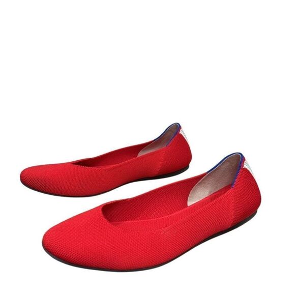 Rothy’s the square toe flats cardinal red 7.5 - Picture 2 of 12